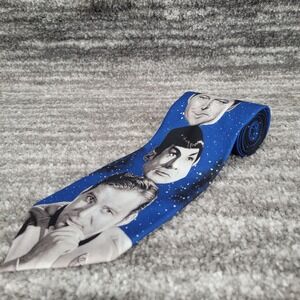 Ralph Marlin Star Trek The Original‎ Crew Necktie Blue Galaxy Vintage 1994 Mens